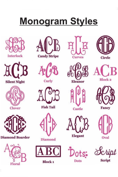 monogram with baskerville bol 3 letters